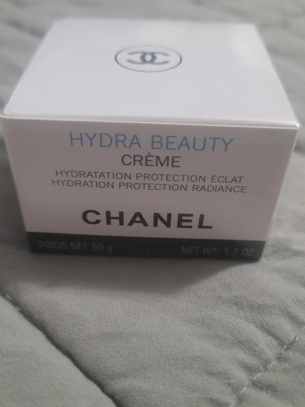CHANEL Hydra Beauty Crème — White, Black & Blue Accents NEW in Package